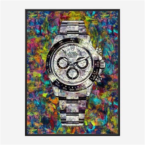 rolex canvas art|rolex watch art.